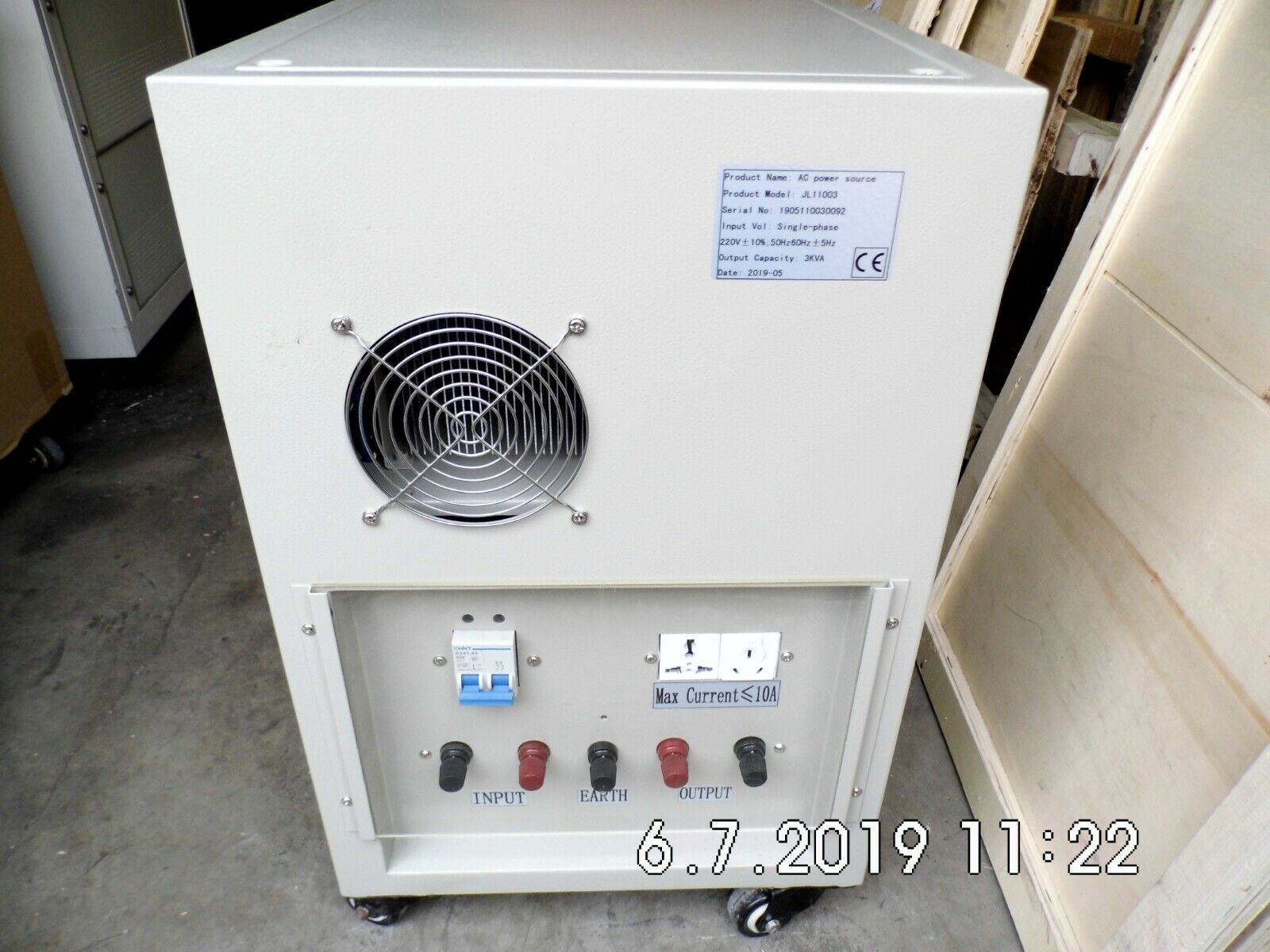 JL11003 3KVA single phase AC programmable power source JL11003 3KVA single phase AC programmable power source